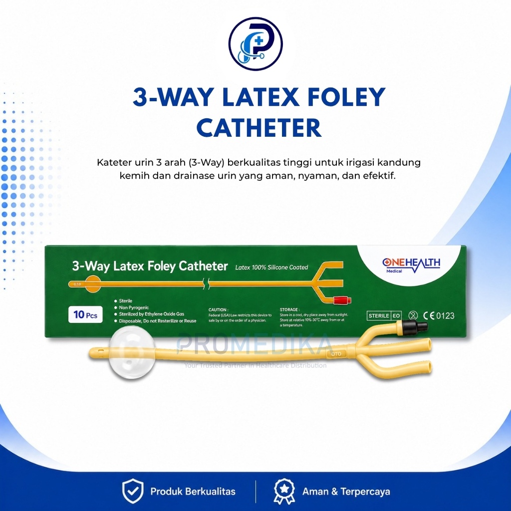 3-WAY LATEX FOLEY CATHETER