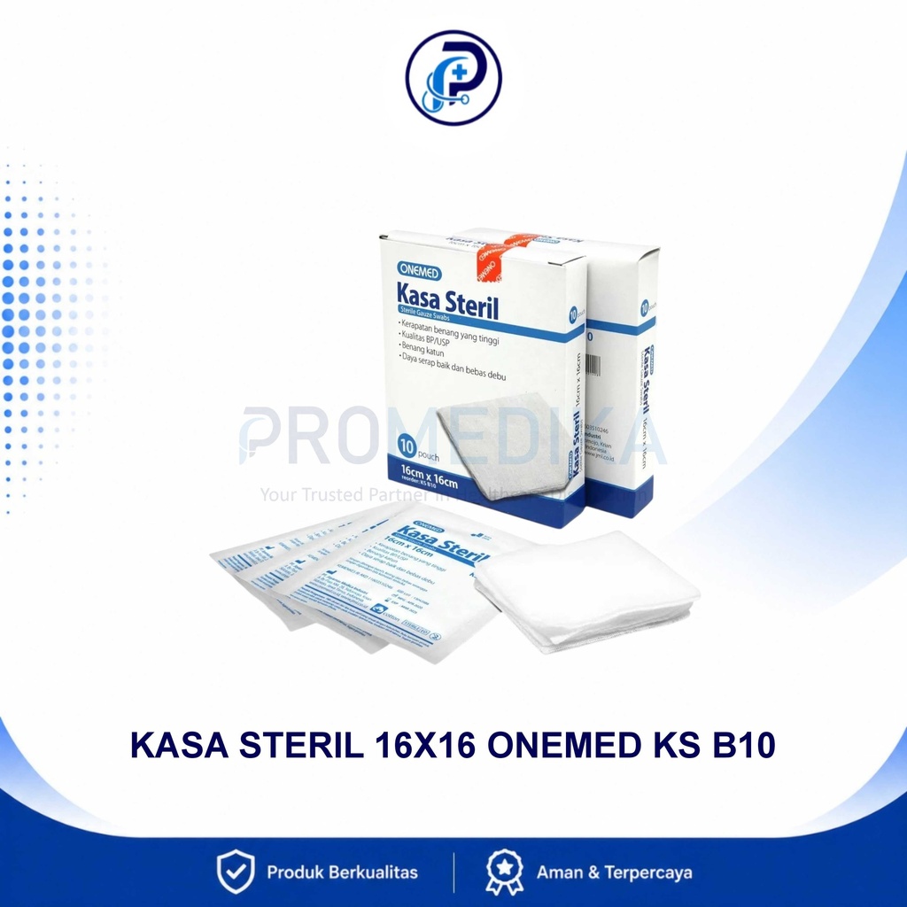Kasa Steril 16x16cm Onemed Box Isi10pcs KS-B-10