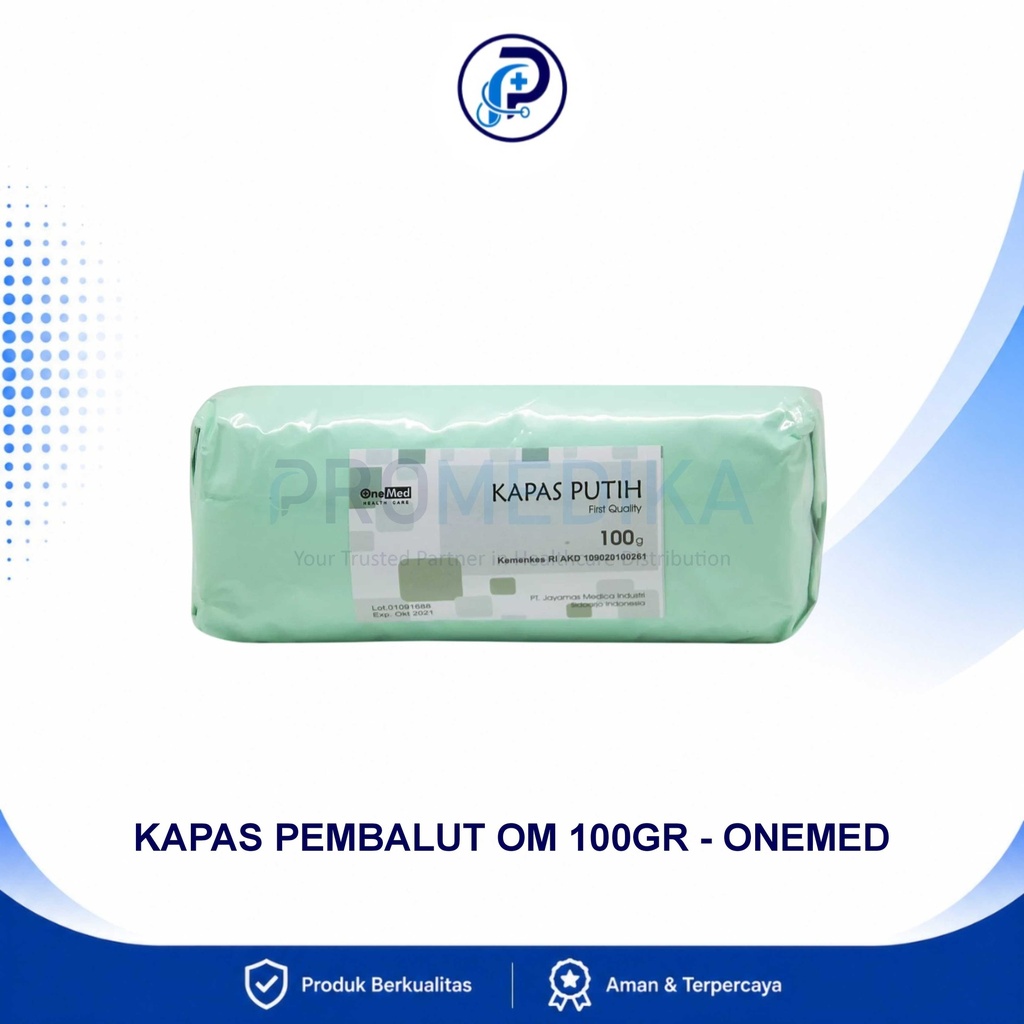 Kapas Putih Pembalut Onemed 100gram