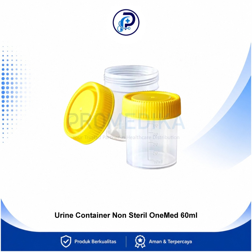 Urine Container Non Steril OneMed 60ml