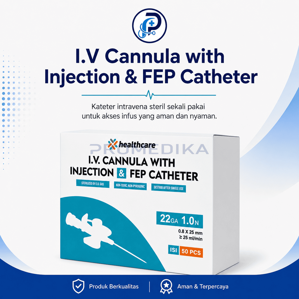 I.V CANNULA WITH INJECTION &amp; FEP CATHETER