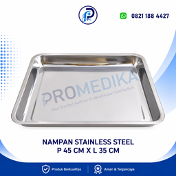 [INA-DPM-0001] Nampan Stainless Steel P 45 cm x L 35 cm