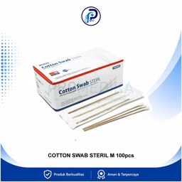 [OM-BMHP-00047] Cotton Swab Steril M Isi 100pcs